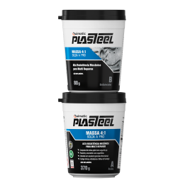 PLASTEEL MASSA 4:1 - Solda a Frio - Kit (A+B) 450 g-Quimatic